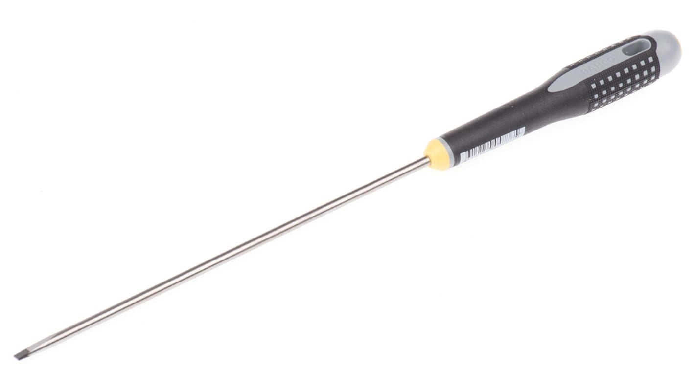 Bahco Slotted  Screwdriver, 4 x 0.8 mm Tip, 175 mm Blade, 297 mm Overall