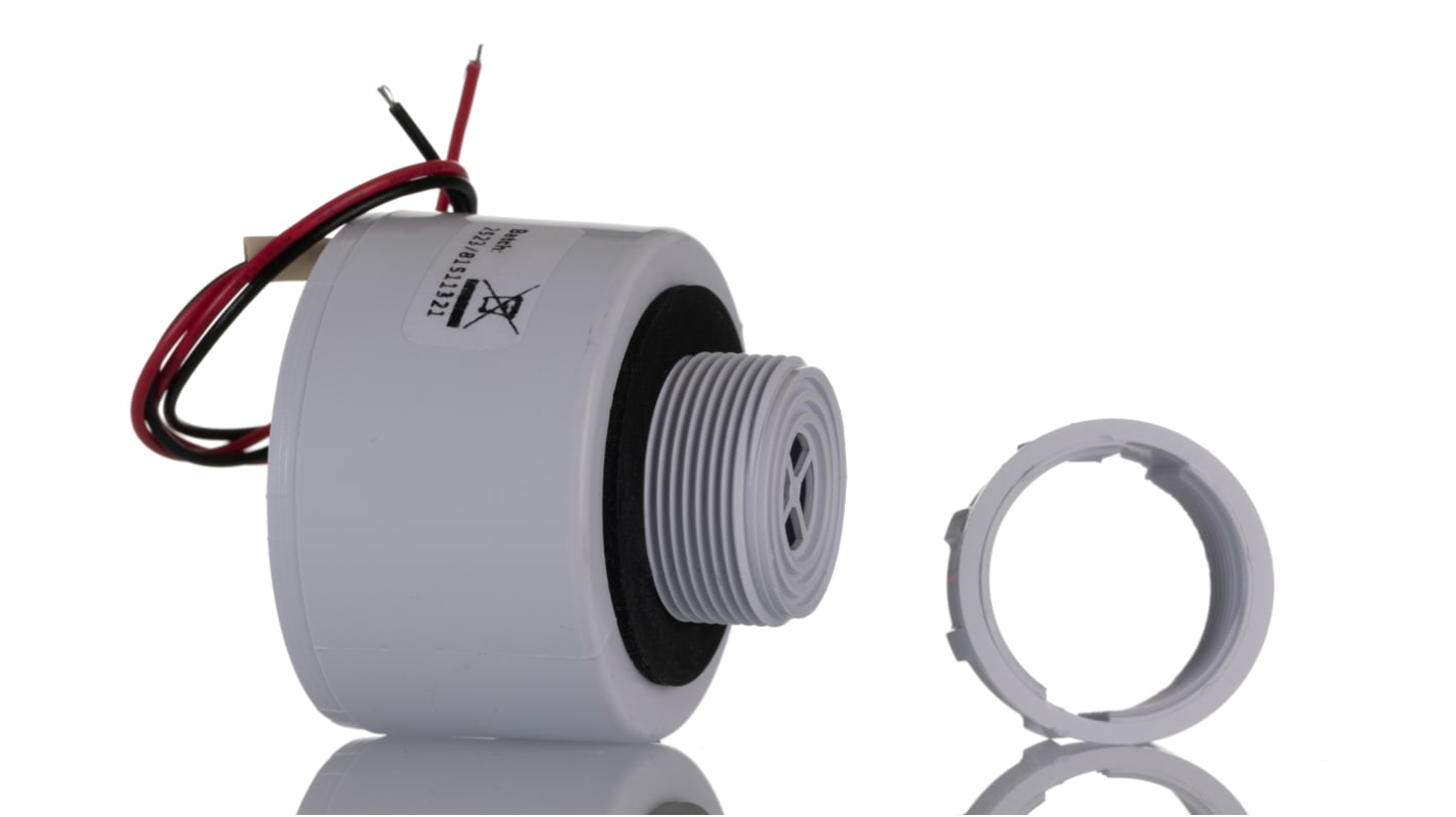 RS PRO Panel Mount Multi Tone Alarm Sounder, 9 → 28 V ac/dc, 92dB at 1 m, IP65, DC, 32-Tone