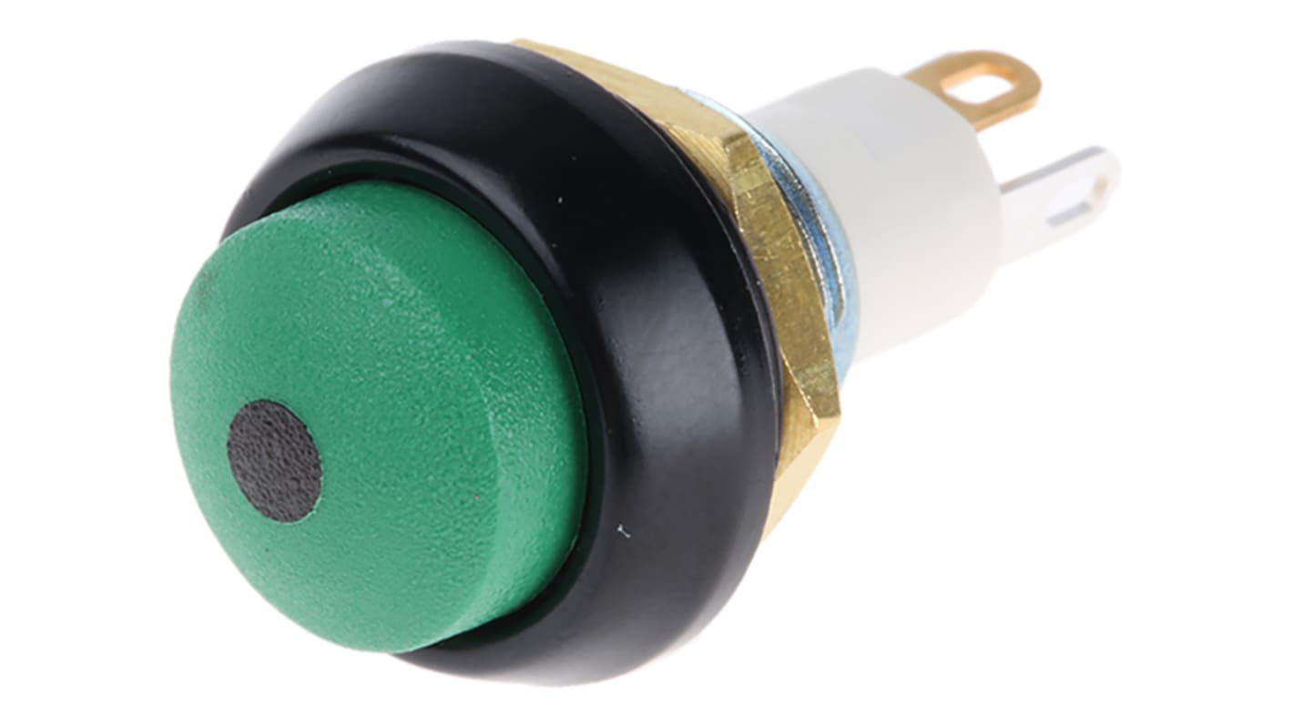 ITW Switches 59 Series Illuminated Miniature Push Button Switch, Momentary, Panel Mount, 13.65mm Cutout, SPST, Red LED,