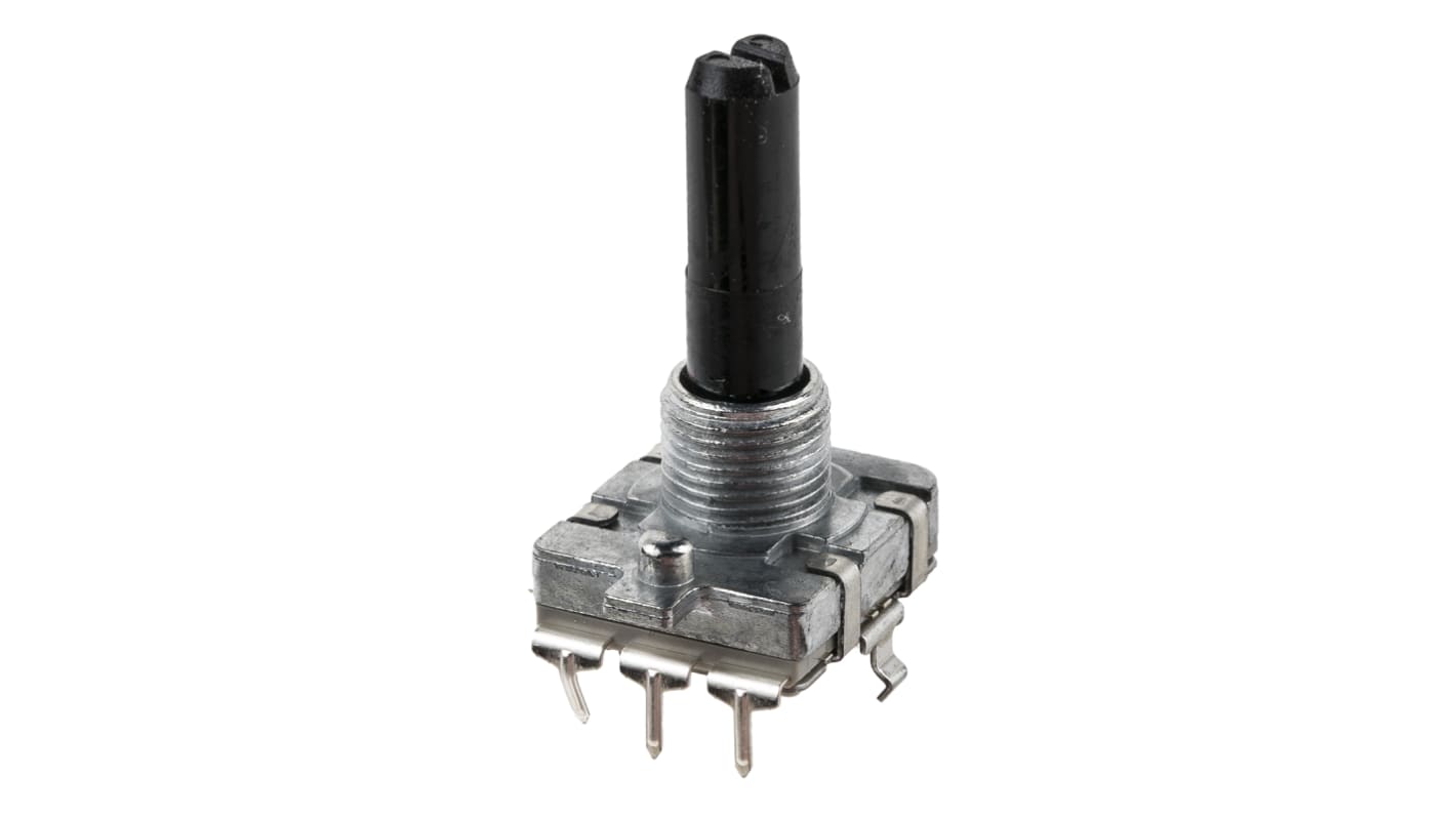 Alps Alpine 24 Pulse Incremental Mechanical Rotary Encoder with a 6 mm Flat Shaft, Through Hole