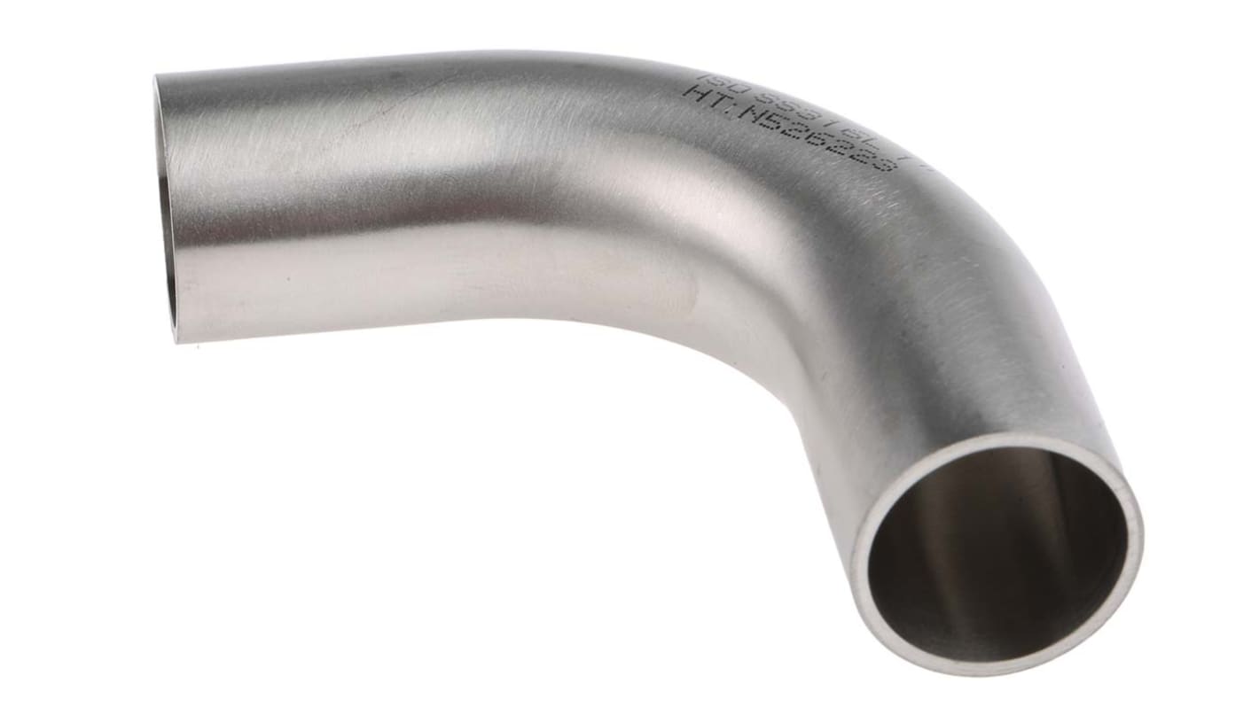 RS PRO Stainless Steel Pipe Fitting, 90° Elbow 25.4mm