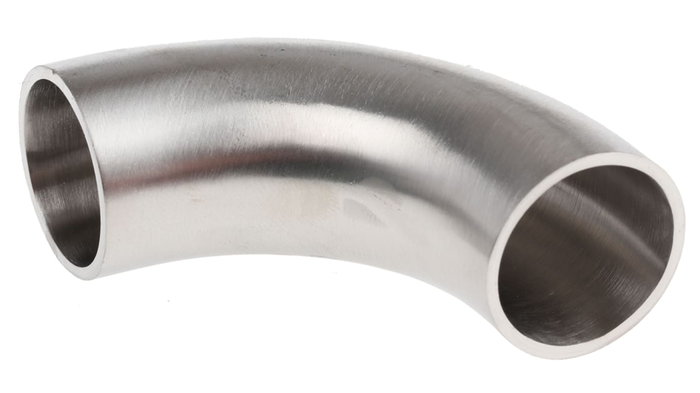 RS PRO Stainless Steel Pipe Fitting, 90° Elbow 25.4mm