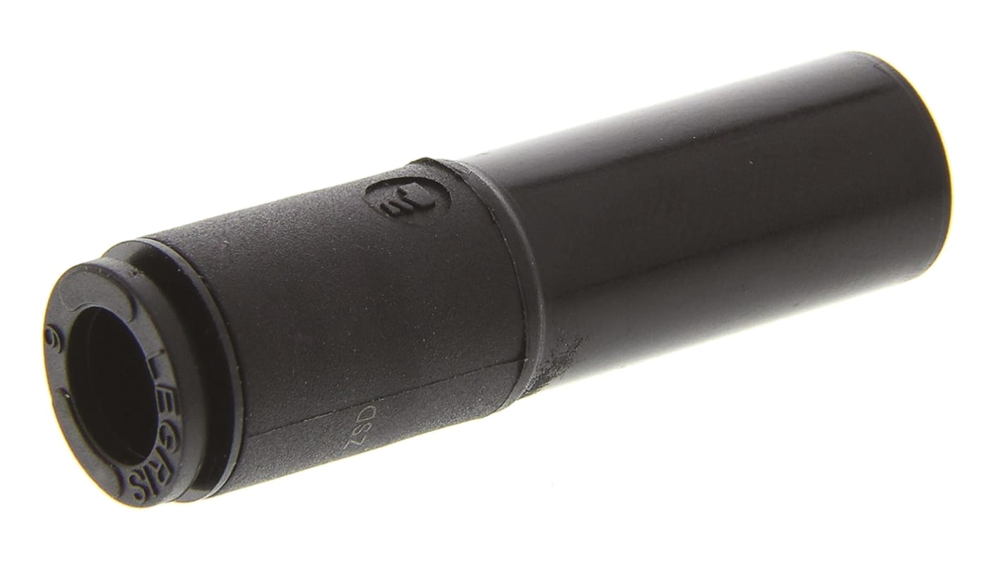 Legris LF3000 Series Straight Tube-to-Tube Adaptor, Push In 6 mm to Push In 10 mm, Tube-to-Tube Connection Style