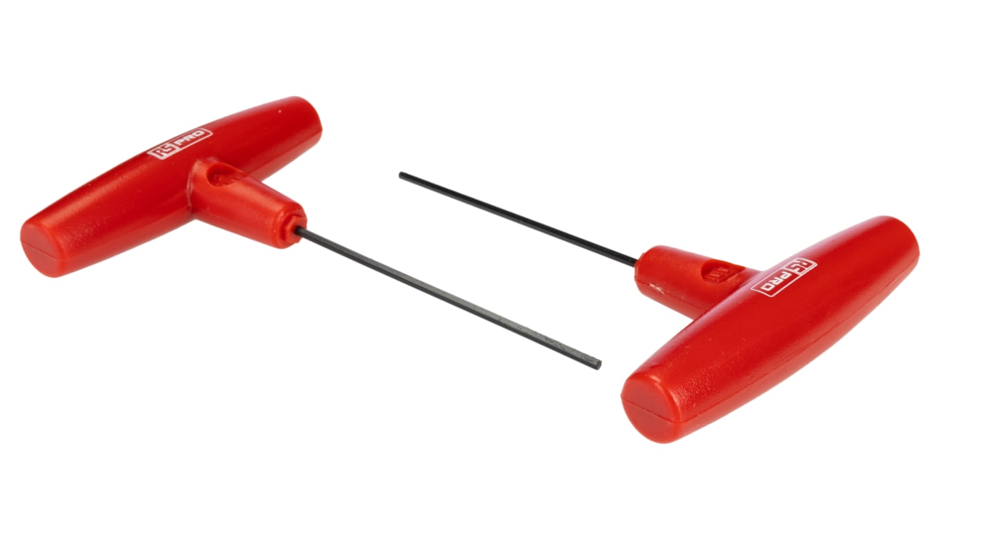RS PRO 10 piece T Shape Metric Hex Key Set, 2mm