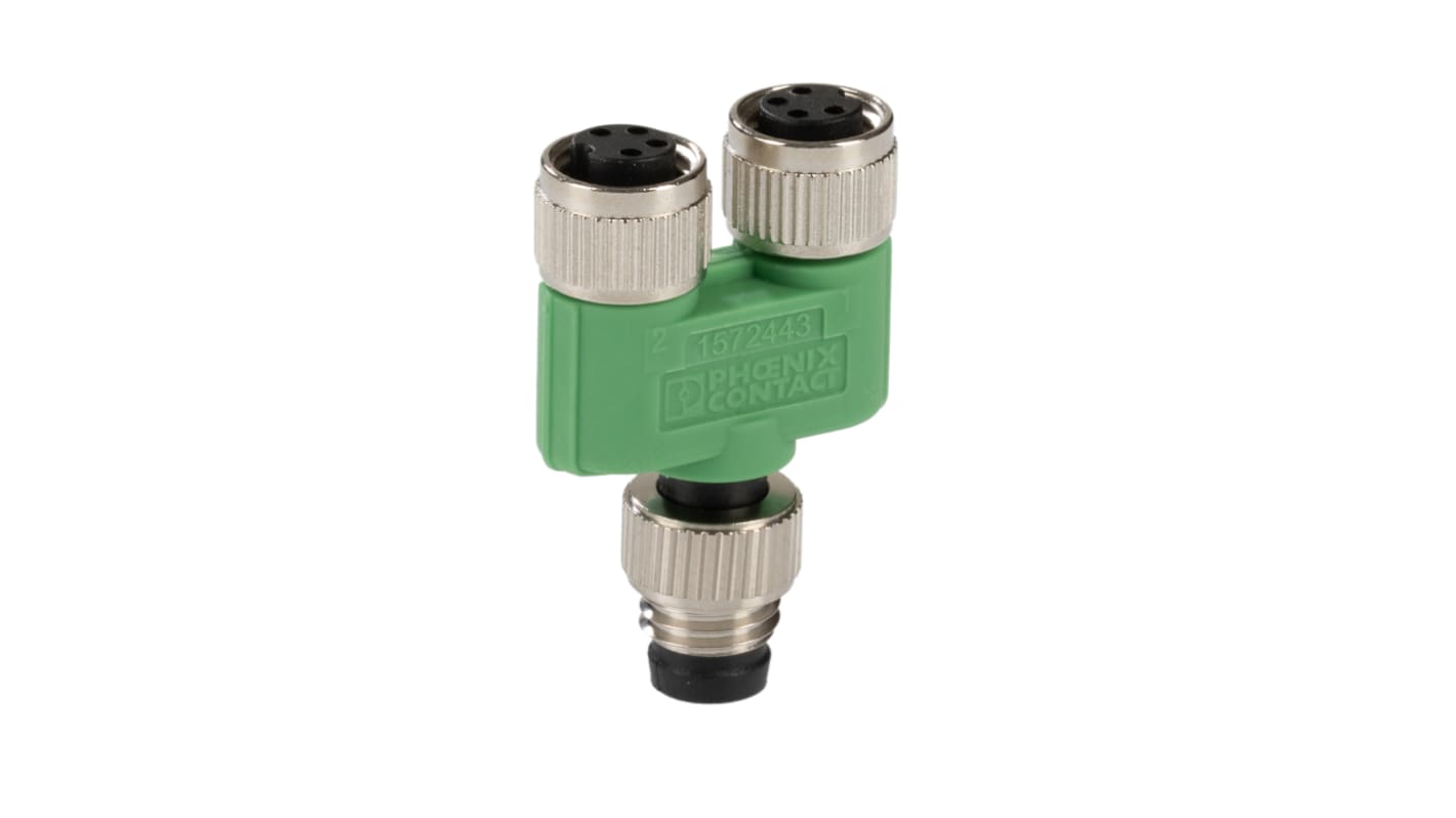 Phoenix Contact Circular Connector, 4 Contacts, M8 Connector, Plug and Socket, IP65, IP67, SAC Series