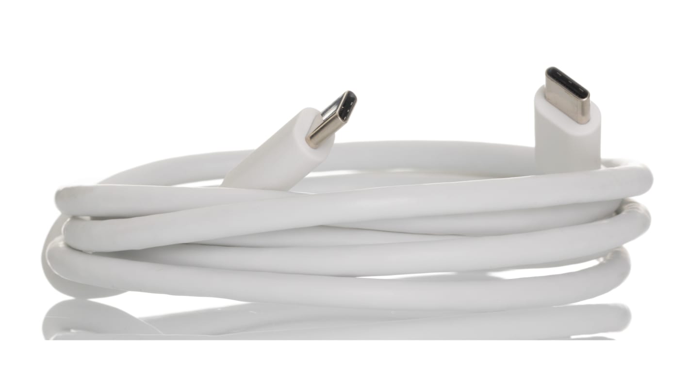 RS PRO USB 3.0, Male USB C to Male USB C, 1.5m