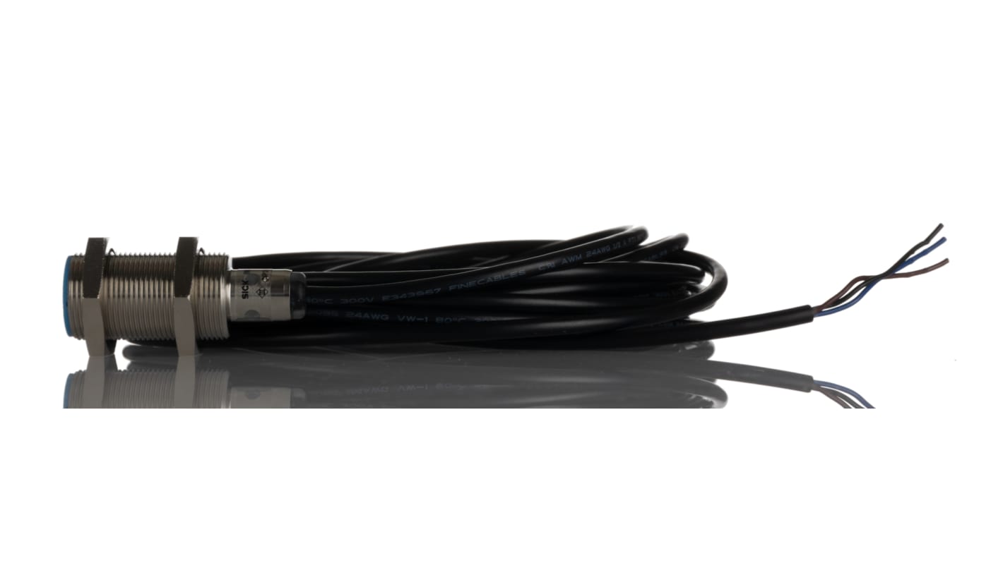 Rs-Online Sensore di prossimità Cilindro filettato SICK M18 rilevamento 8 mm 10 → 30 V CC
