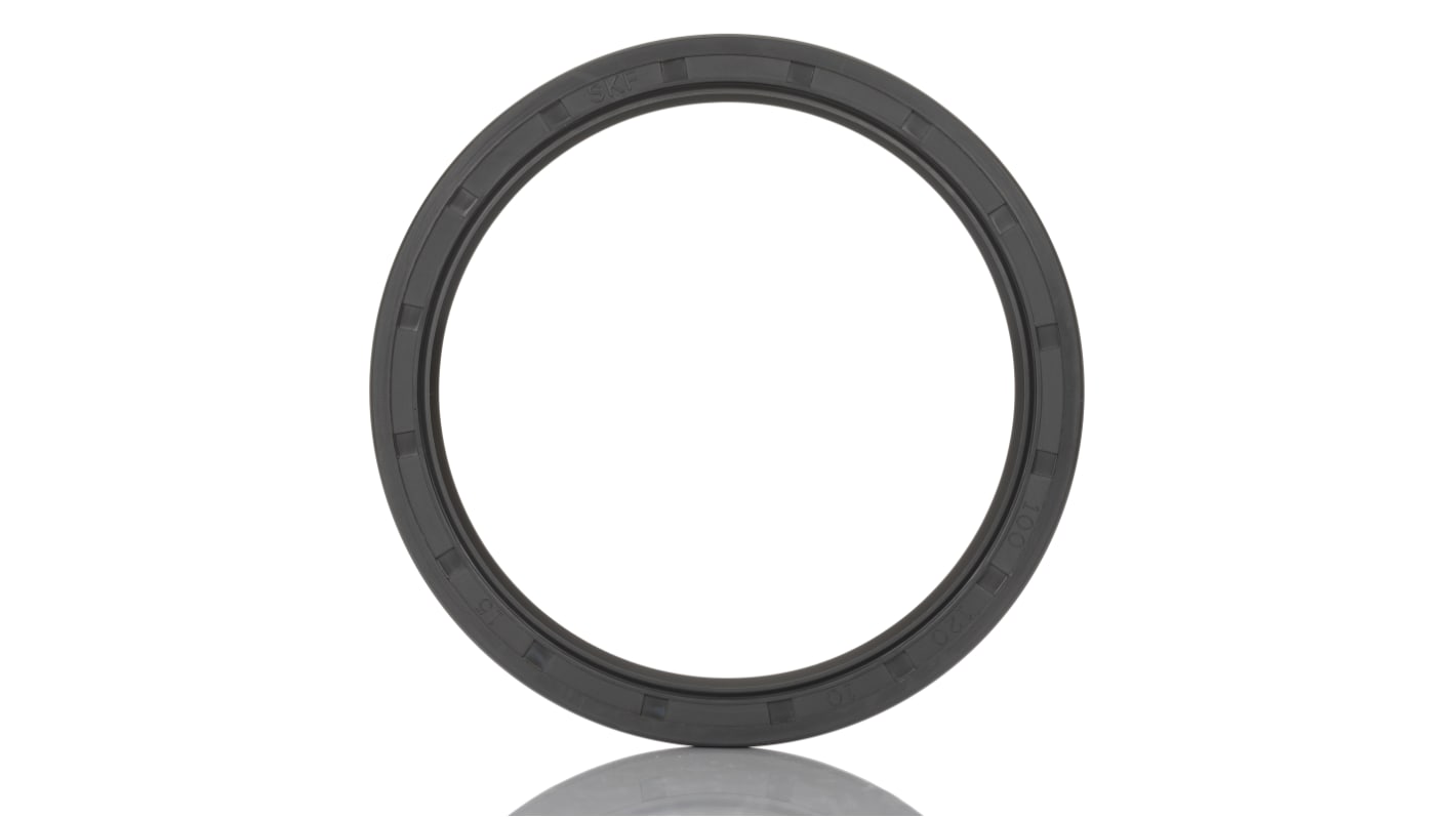 SKF Nitrile Rubber Seal, 100mm ID, 120mm OD, 10mm