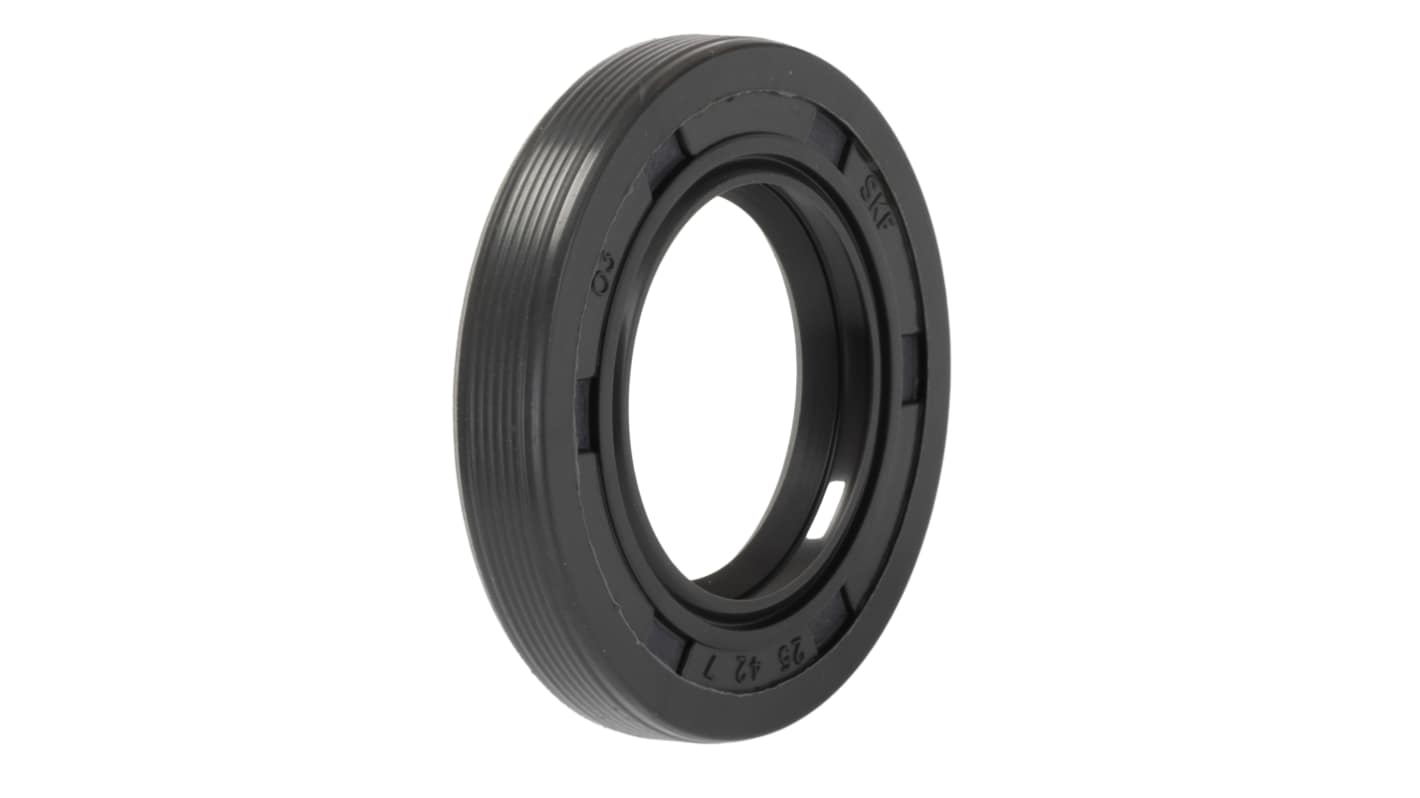 Junta para eje giratorio SKF de Caucho nitrilo, Ø int. 25mm, Ø ext. 42mm, grosor 7mm