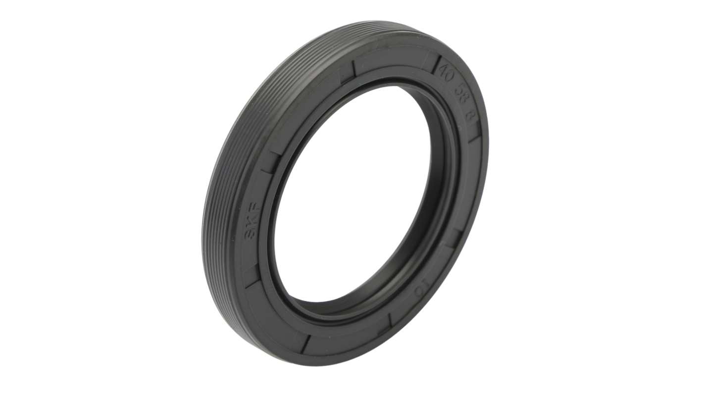 SKF Nitrile Rubber Seal, 40mm ID, 58mm OD, 8mm