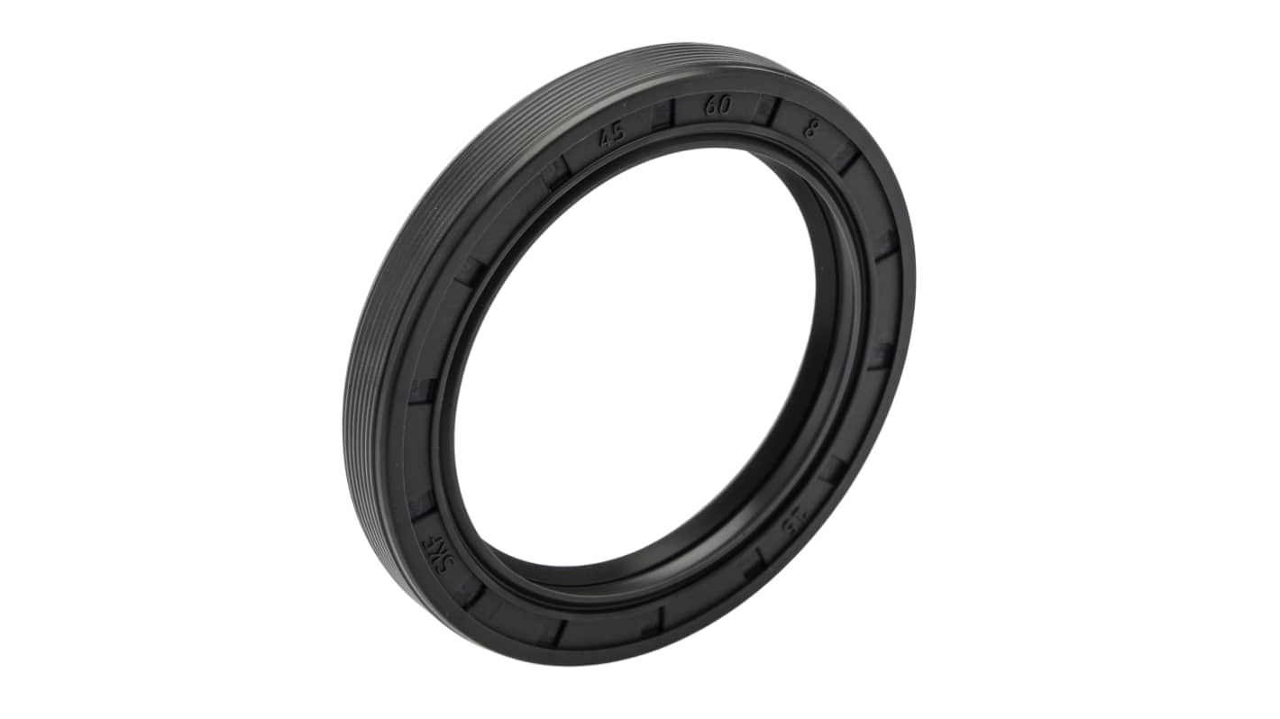 SKF Nitrile Rubber Seal, 45mm ID, 60mm OD, 8mm