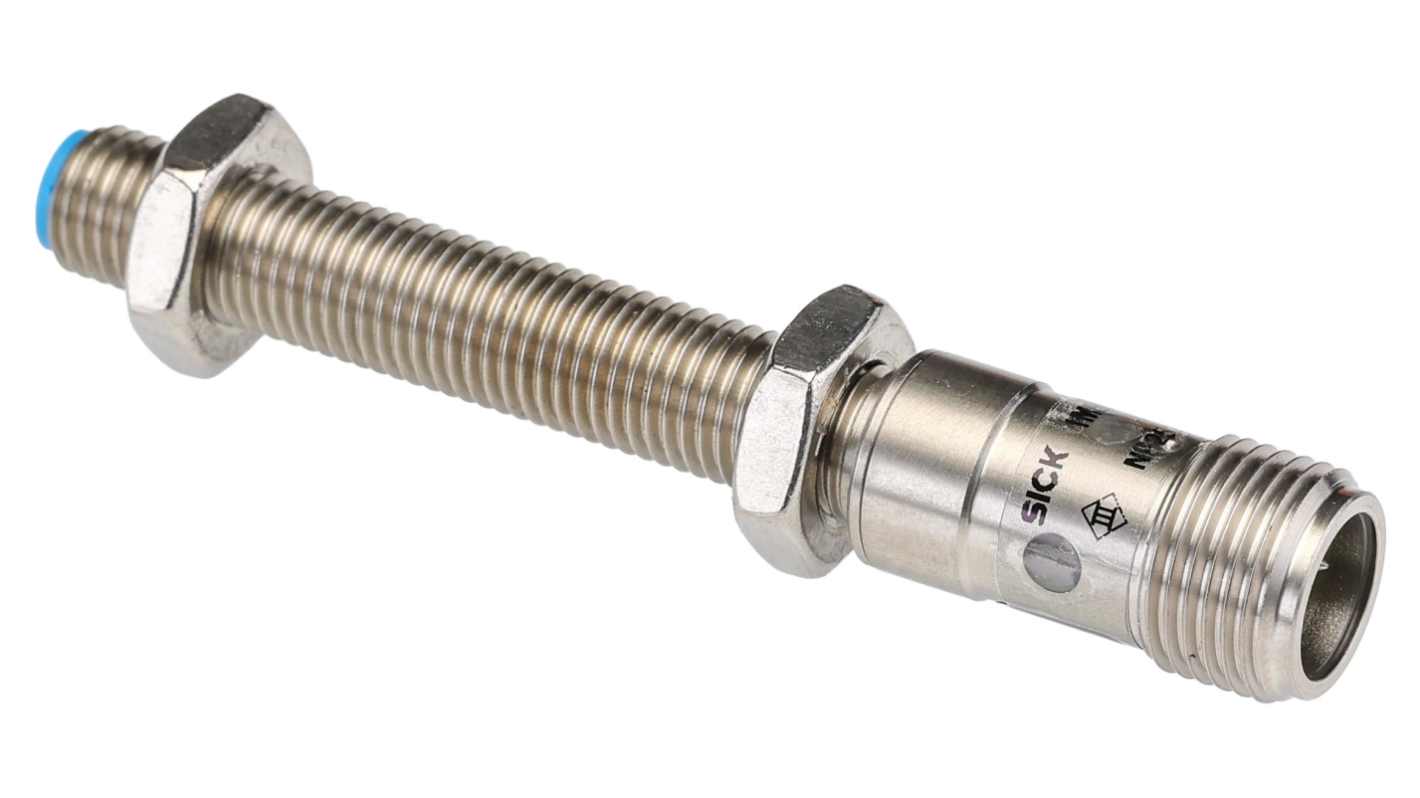 SICK Inductive Threaded Barrel Proximity Sensor, M8, 1.5 mm Detection, PNP NO, 10 → 30 V dc
