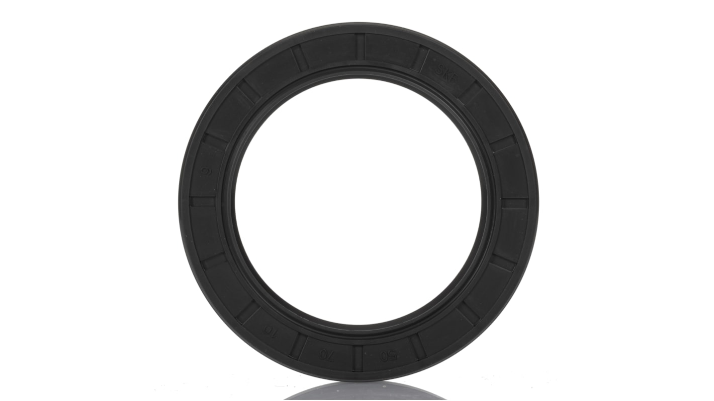 SKF Nitrile Rubber Seal, 50mm ID, 70mm OD, 10mm