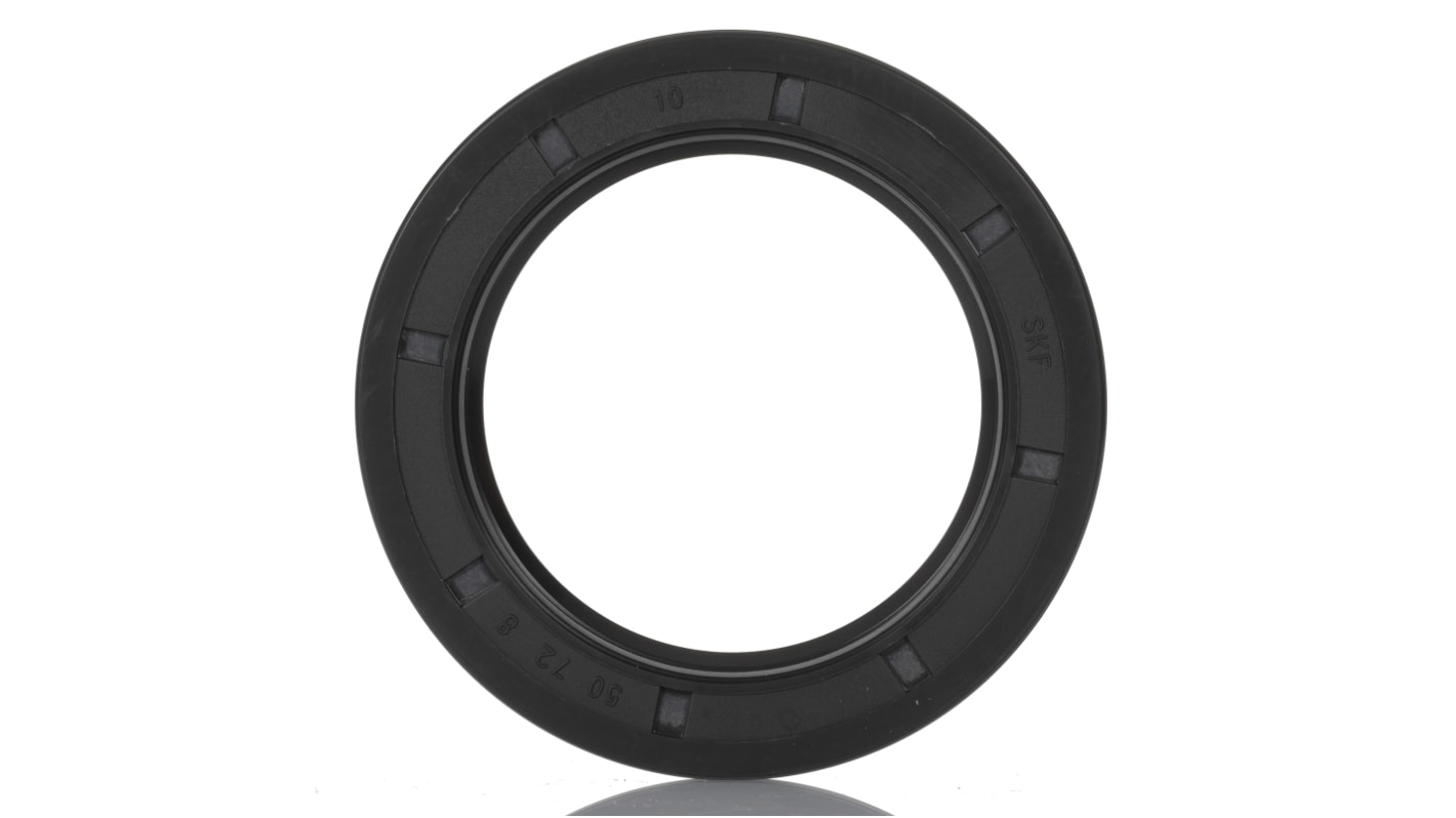 SKF Nitrile Rubber Seal, 50mm ID, 72mm OD, 8mm