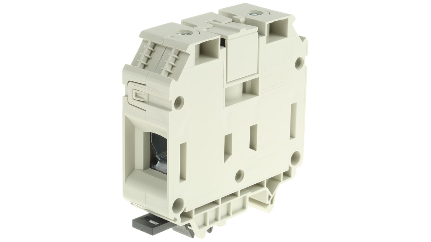 Wieland WKN Series Grey Standard Din Rail Terminal, 70mm², Single-Level, Screw Termination, ATEX