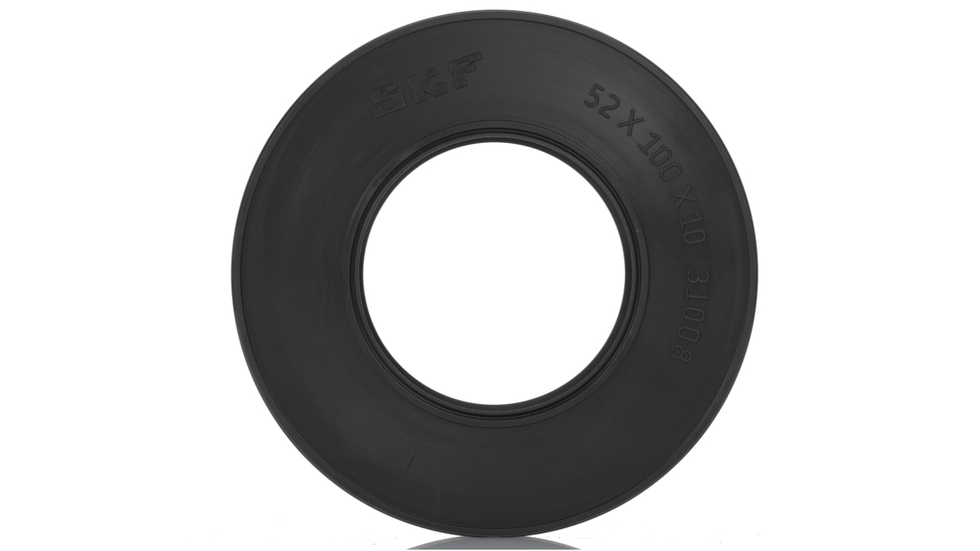 SKF Nitrile Rubber Seal, 52mm ID, 100mm OD, 10mm