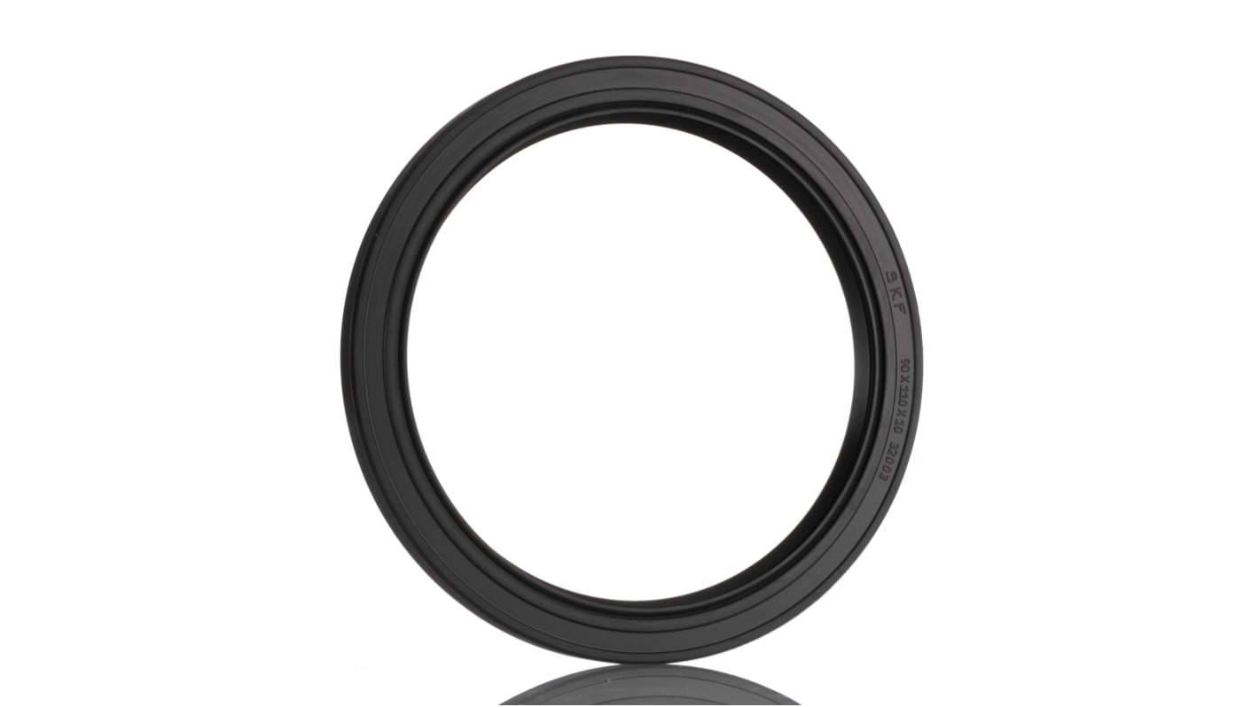 Junta para eje giratorio SKF de Caucho nitrilo, Ø int. 90mm, Ø ext. 110mm, grosor 10mm