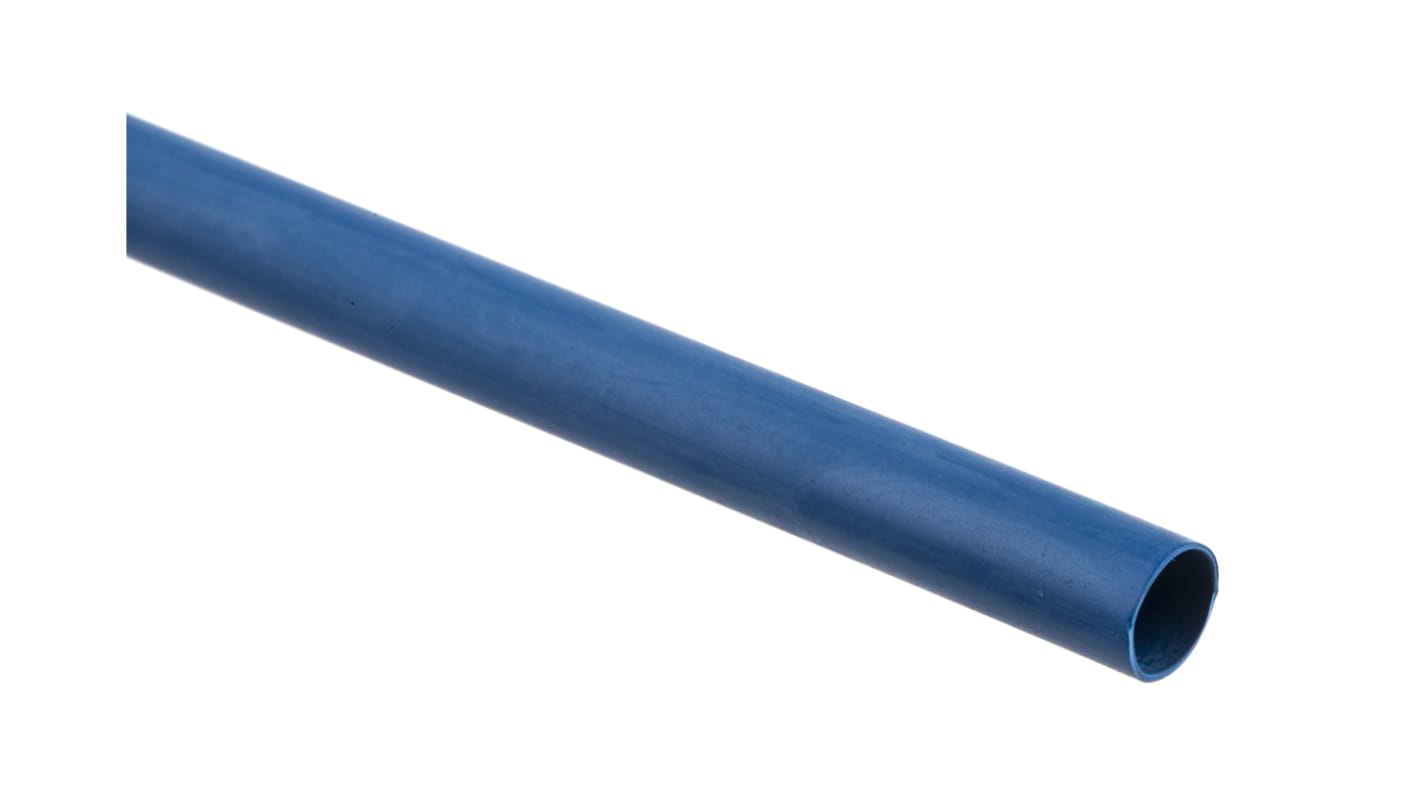 RS PRO 熱収縮チューブ, 収縮前 6.4mm, 収縮後 3.2mm, 青