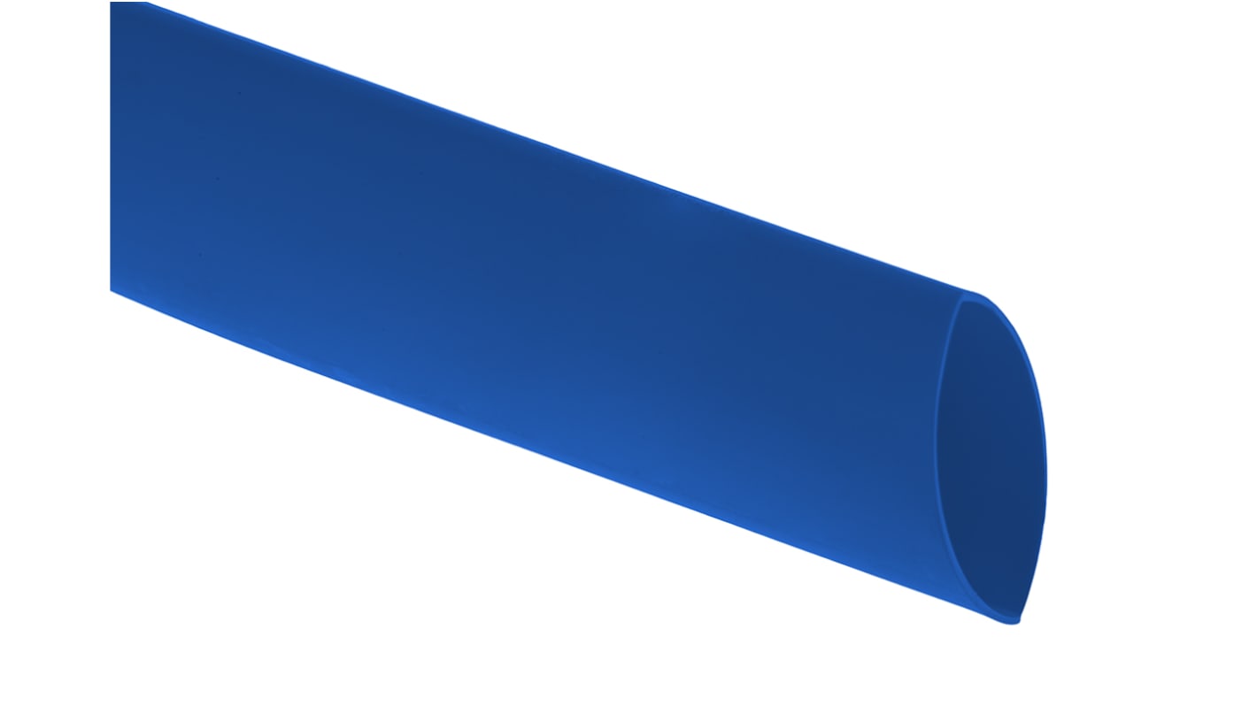 Guaina termorestringente RS PRO Ø 19.1mm, col. Blu, restringimento 2:1, L. 1.2m