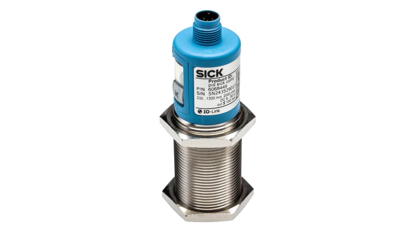 Capteur de proximité SICK, M30, Détection 1,3 m, PNP/NPN, 9 → 30 V c.c.