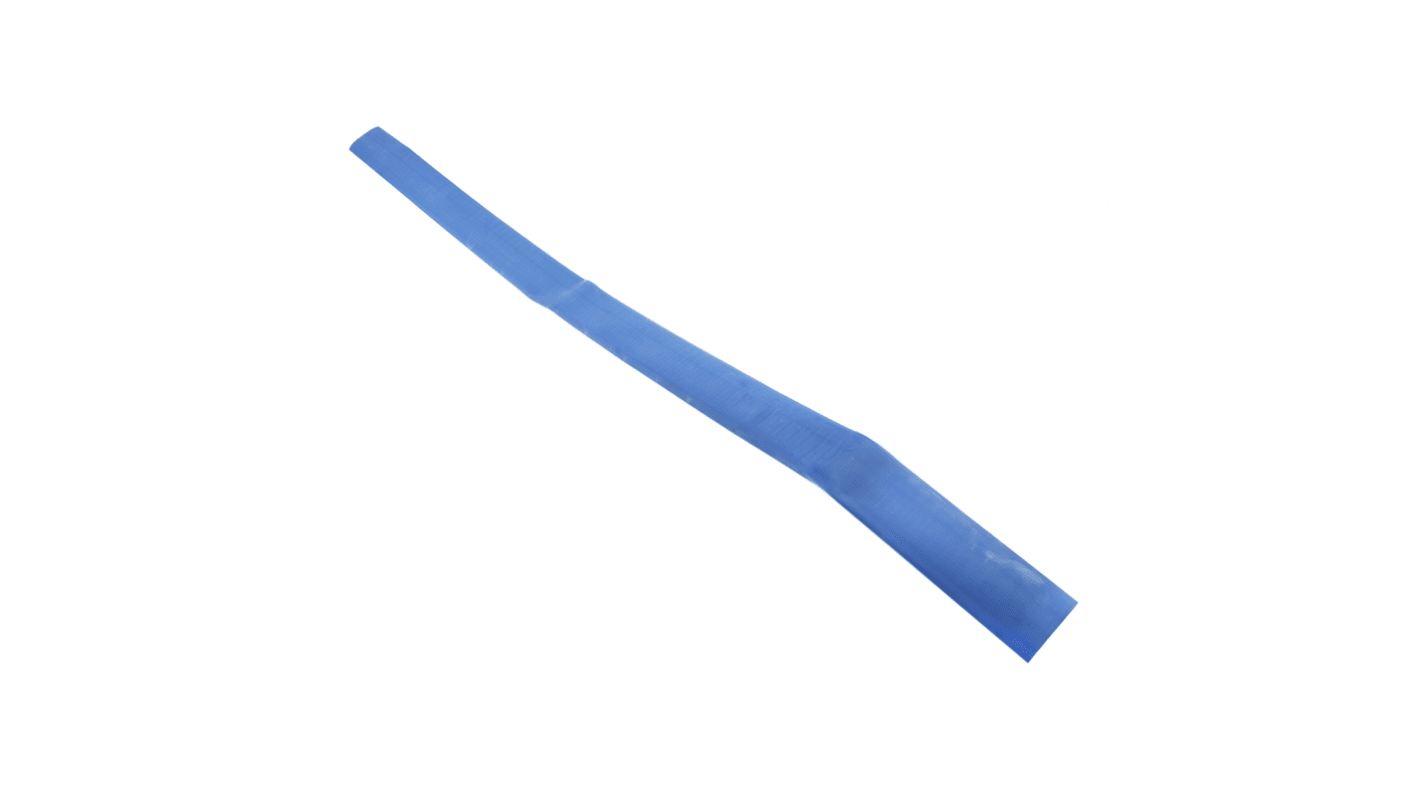 RS PRO Halogen Free Heat Shrink Tubing, Blue 38.1mm Sleeve Dia. x 1.2m Length 2:1 Ratio