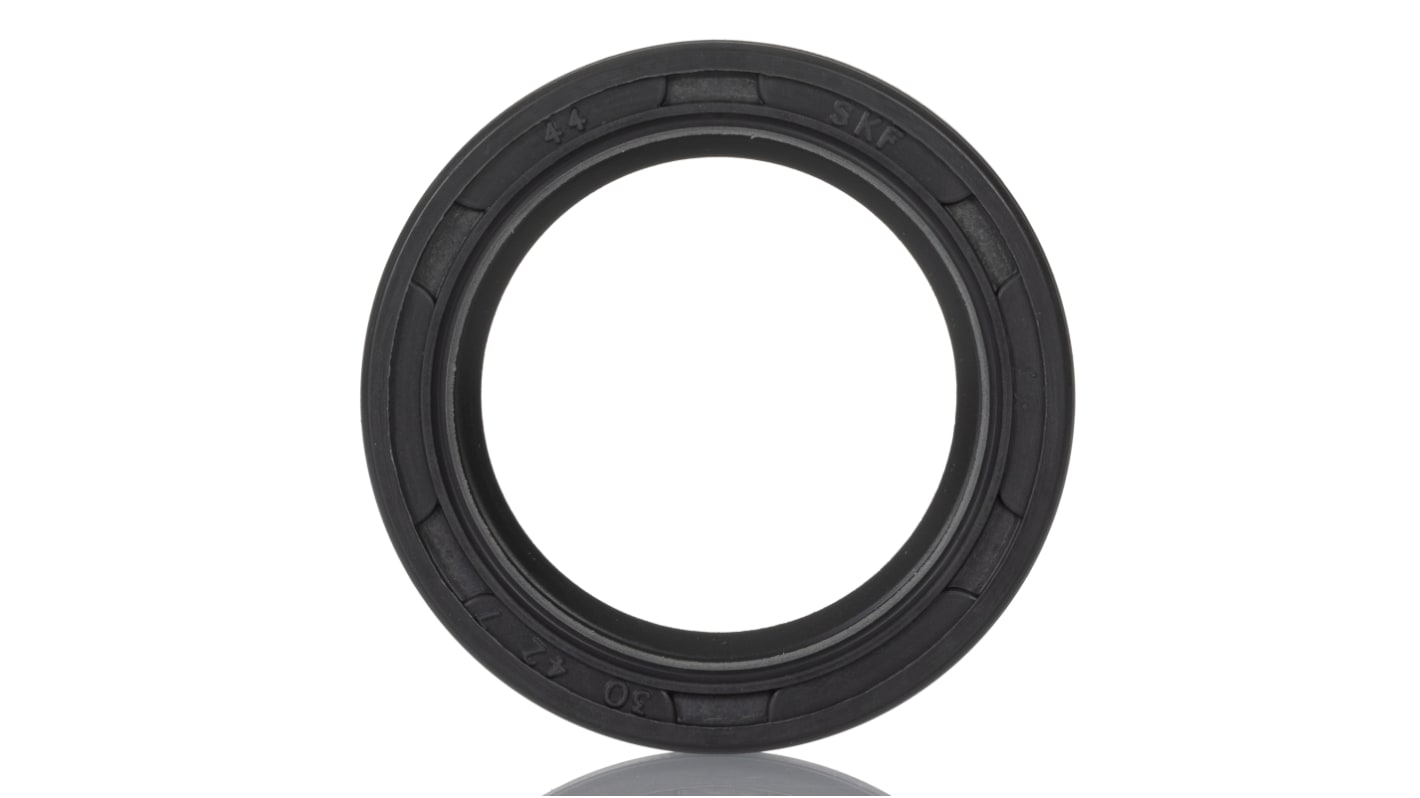 Junta para eje giratorio SKF de Caucho nitrilo, Ø int. 30mm, Ø ext. 42mm, grosor 7mm