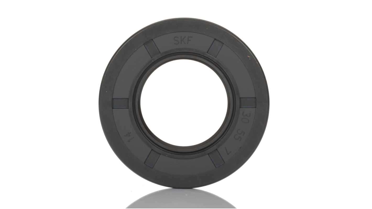 SKF Nitrile Rubber Seal, 30mm ID, 55mm OD, 7mm