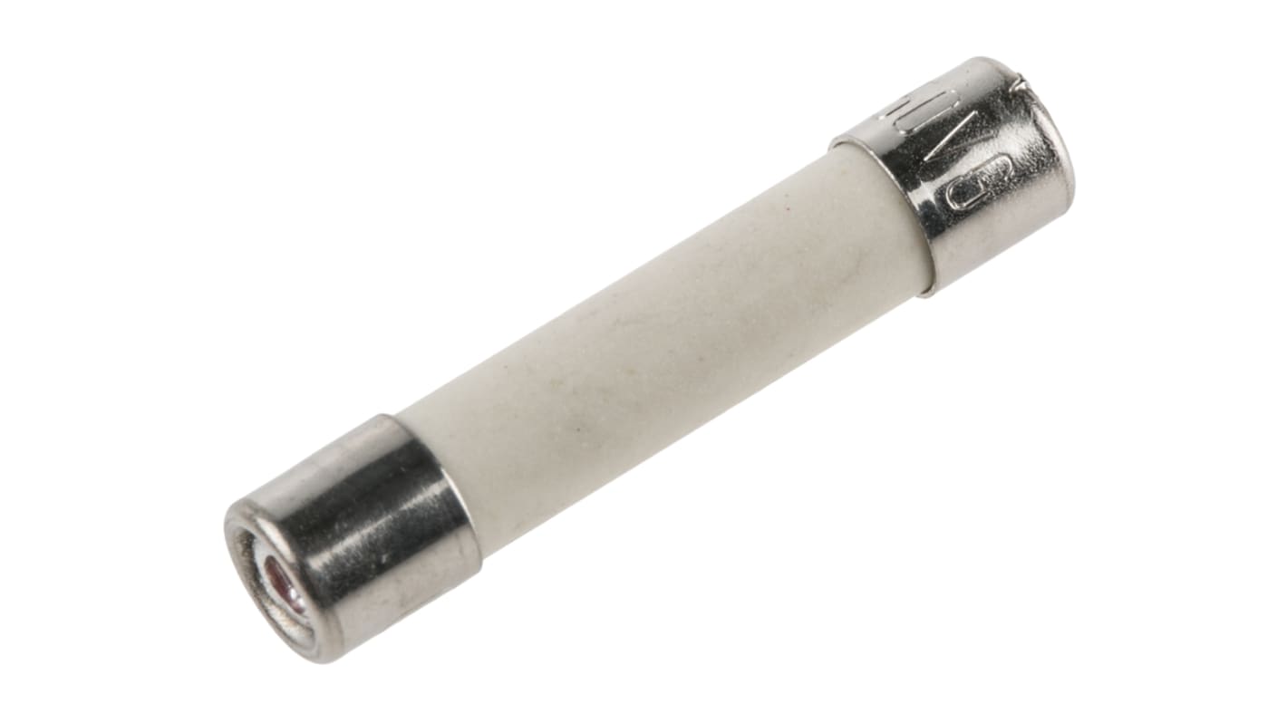 Fusible de cartucho cerámico SIBA, serie GZ, 250V ac, 10A, 5 x 25mm, acción rápida, con indicador
