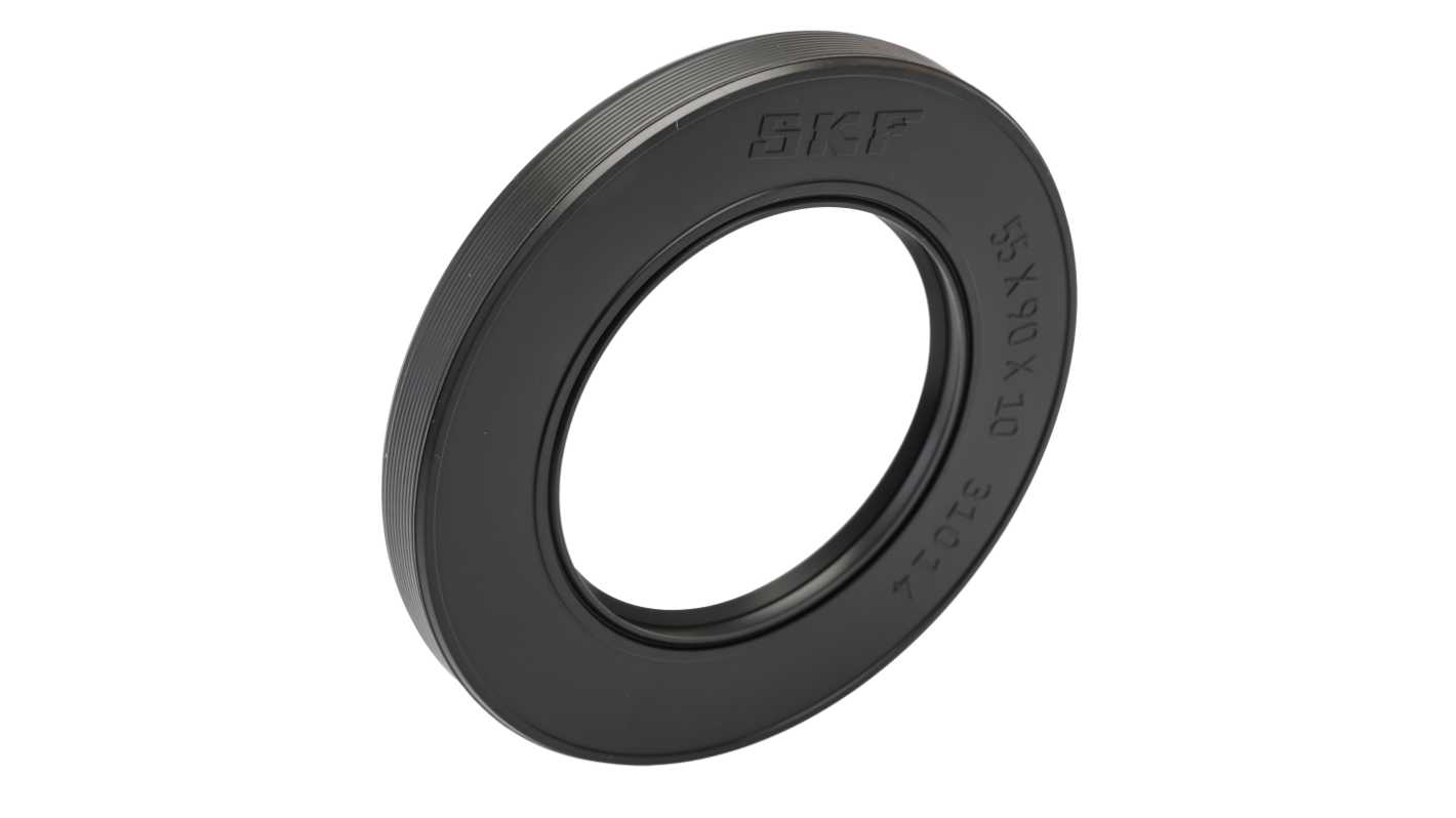 Junta para eje giratorio SKF de Caucho nitrilo, Ø int. 55mm, Ø ext. 90mm, grosor 10mm
