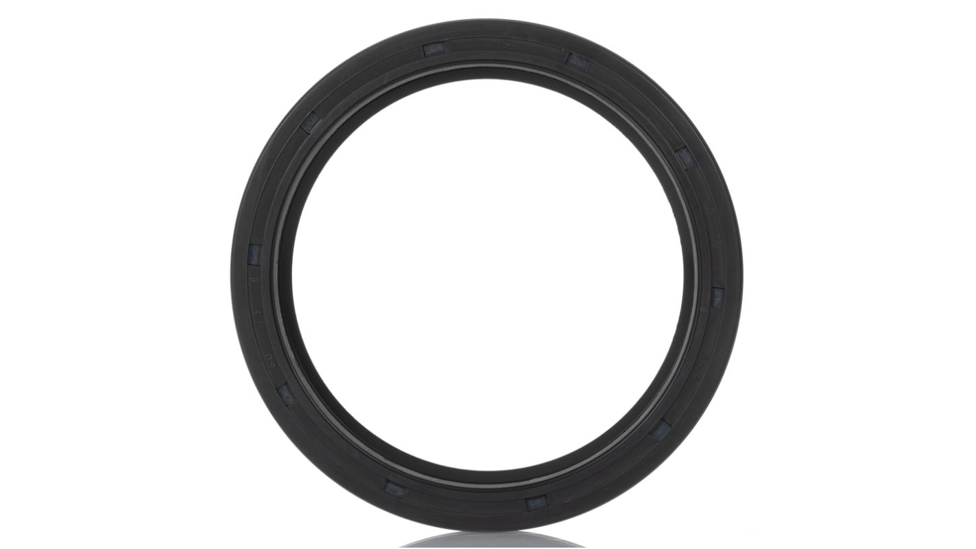 Junta para eje giratorio SKF de Caucho nitrilo, Ø int. 60mm, Ø ext. 75mm, grosor 8mm