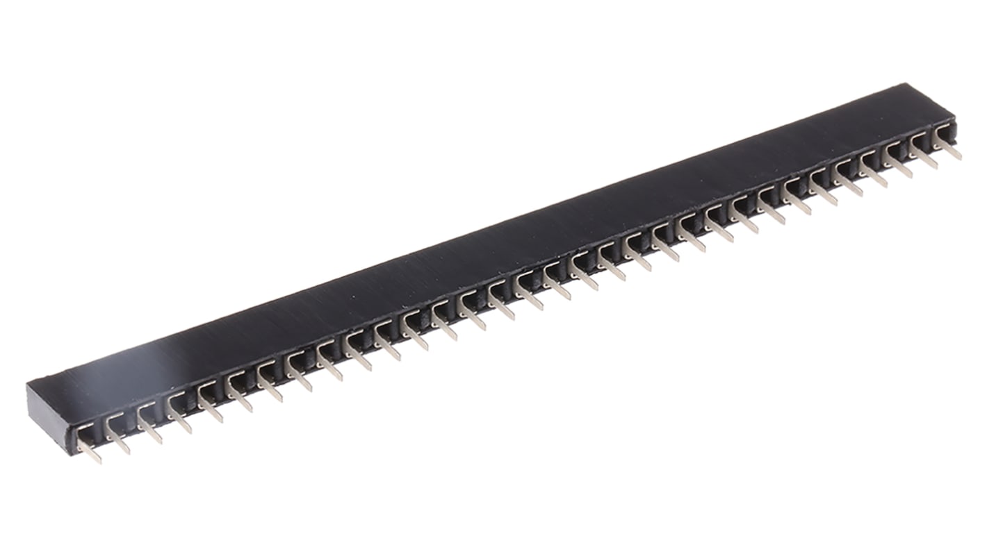 Winslow Straight Through Hole Mount Socket Strip, 32-Contact, 1-Row, 2.54mm Pitch, Solder Termination