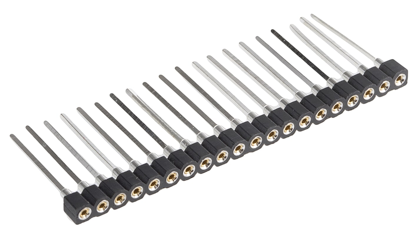 Taśma z gniazdami 20 -pinowe raster: 2.54mm Kątowe Przewlekany