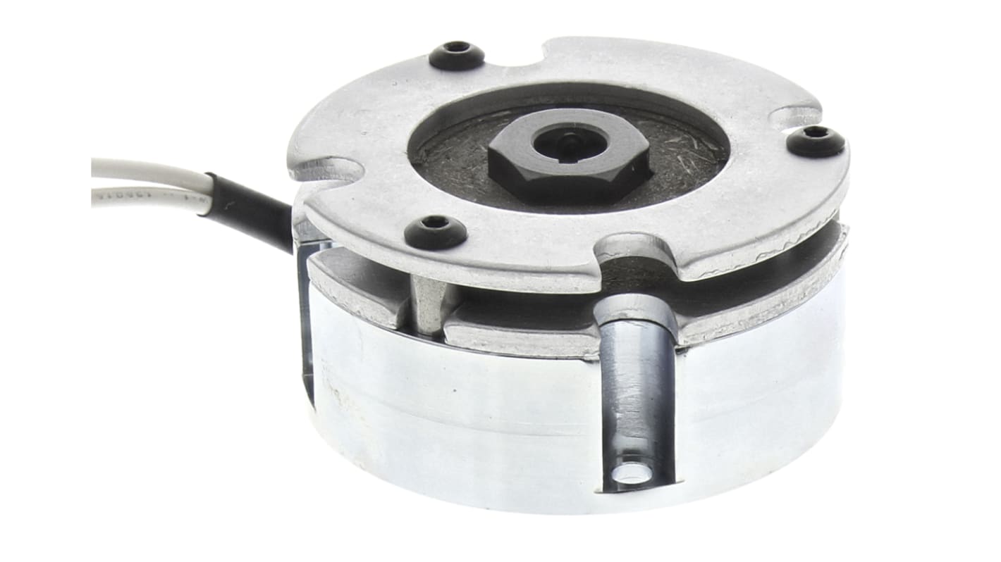 Freno elettromagnetico positivo Warner Electric Europe, coppia 1.69Nm, 24V cc, Ø foro 8mm