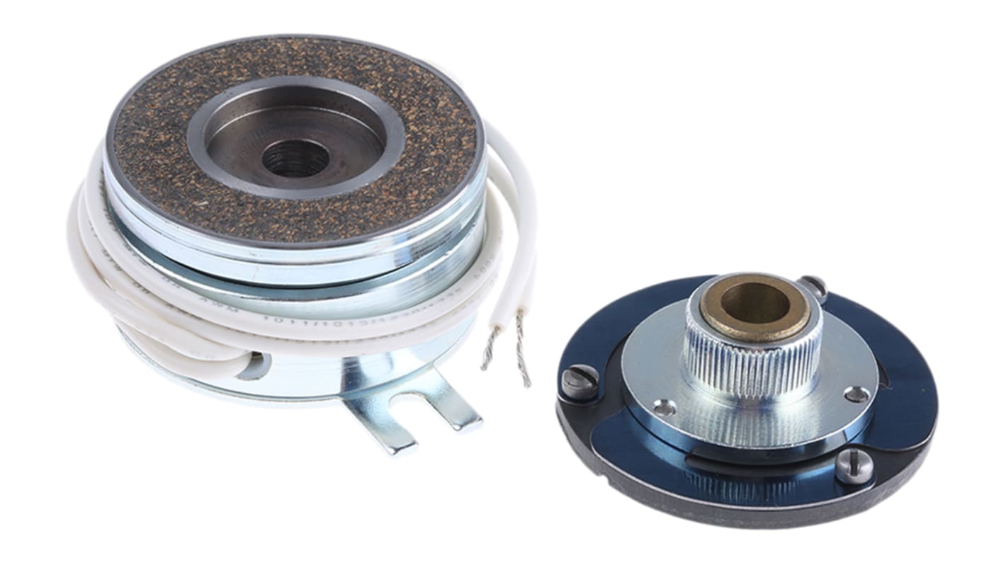 Frizione elettromagnetica WARNER ELECTRIC EUROPE, coppia 1.7Nm, 24V cc, Ø foro 8mm, montaggio ad Albero