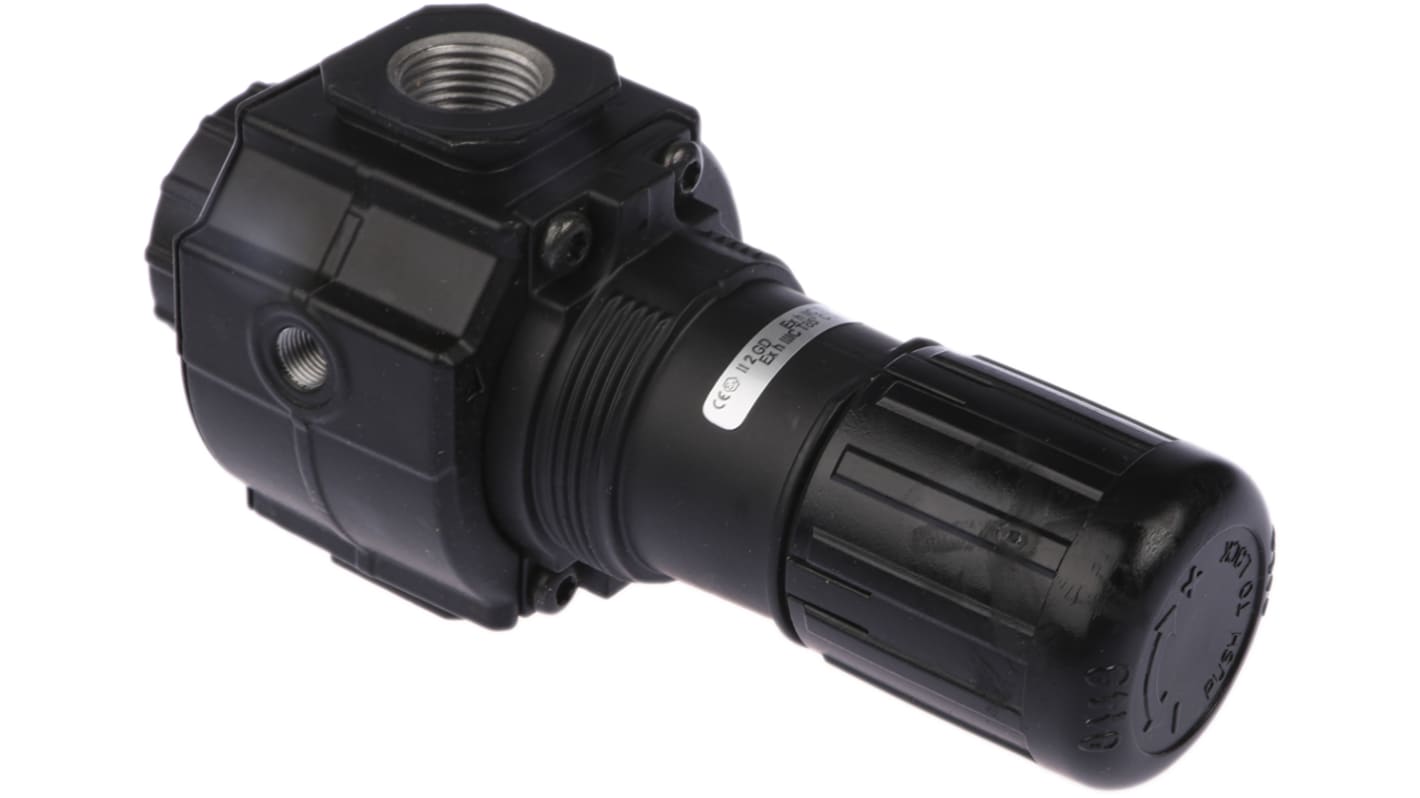 Norgren G 1/2 Pneumatic Regulator - 0.3bar to 10bar, 1/2in, 20bar max. input