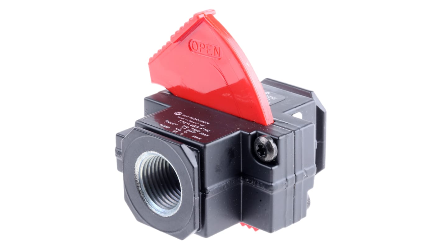 Norgren Pneumatic Relay Shuttle Valve R74G Series, 2.5mm, III B