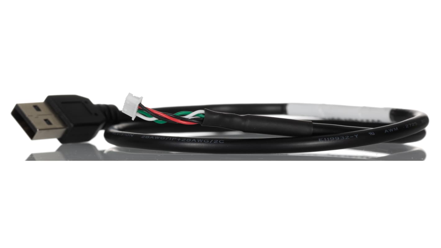 RS PRO USB 2.0, Male USB A to Male IDC, 500mm