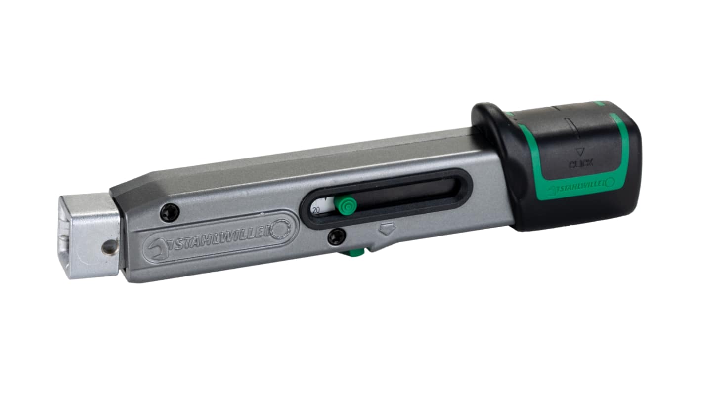 STAHLWILLE 730/2 Quick Click Torque Wrench, 4 → 20Nm, Rectangular Drive, 9 x 12mm Insert