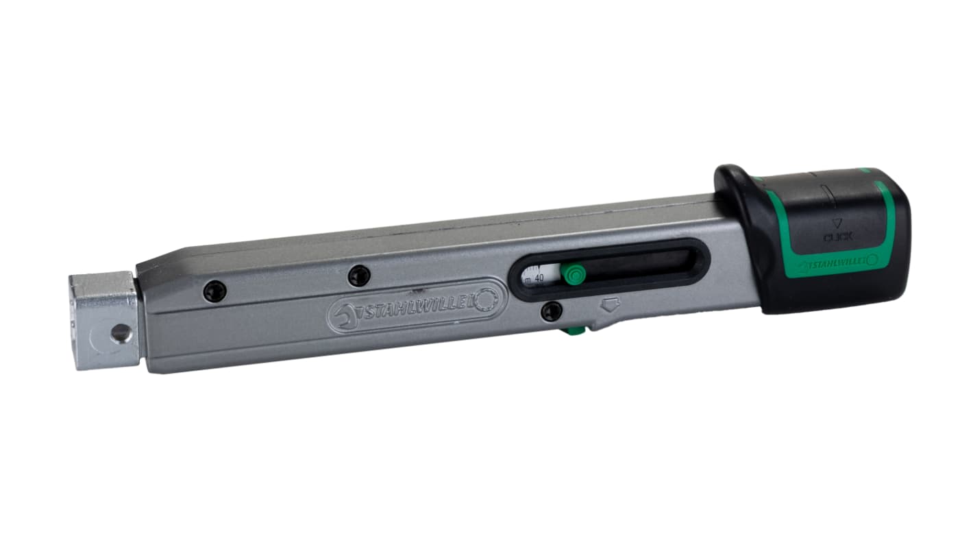 STAHLWILLE 730/4 Quick Click Torque Wrench, 8 → 40Nm, Rectangular Drive, 9 x 12mm Insert