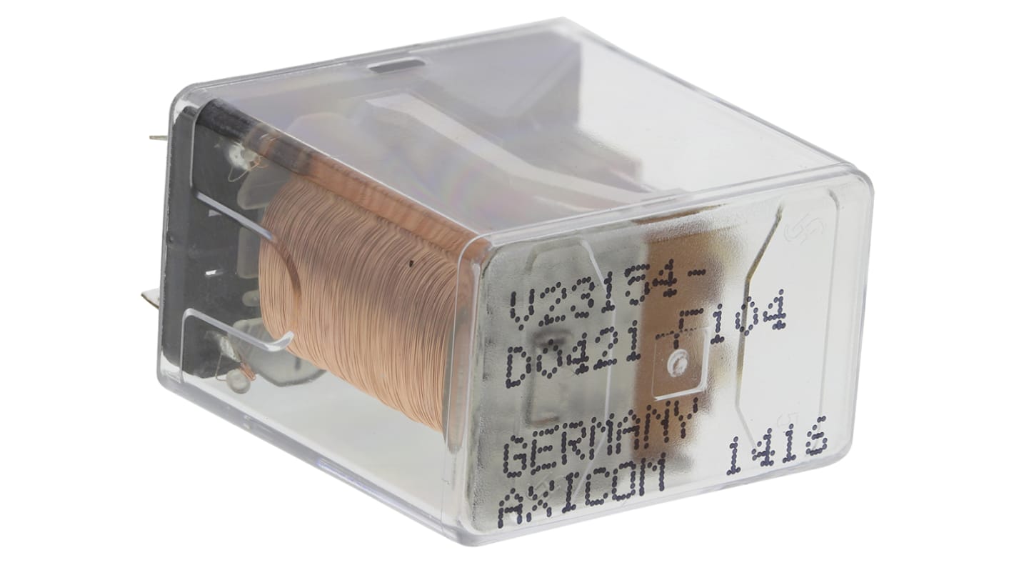 TE Connectivity PCB Mount Power Relay, 24V dc Coil, 5A Switching Current, DPDT