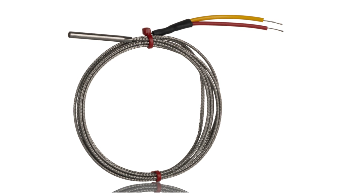 RS PRO Type K Grounded Thermocouple 40mm Length, 4mm Diameter, -60°C → +350°C