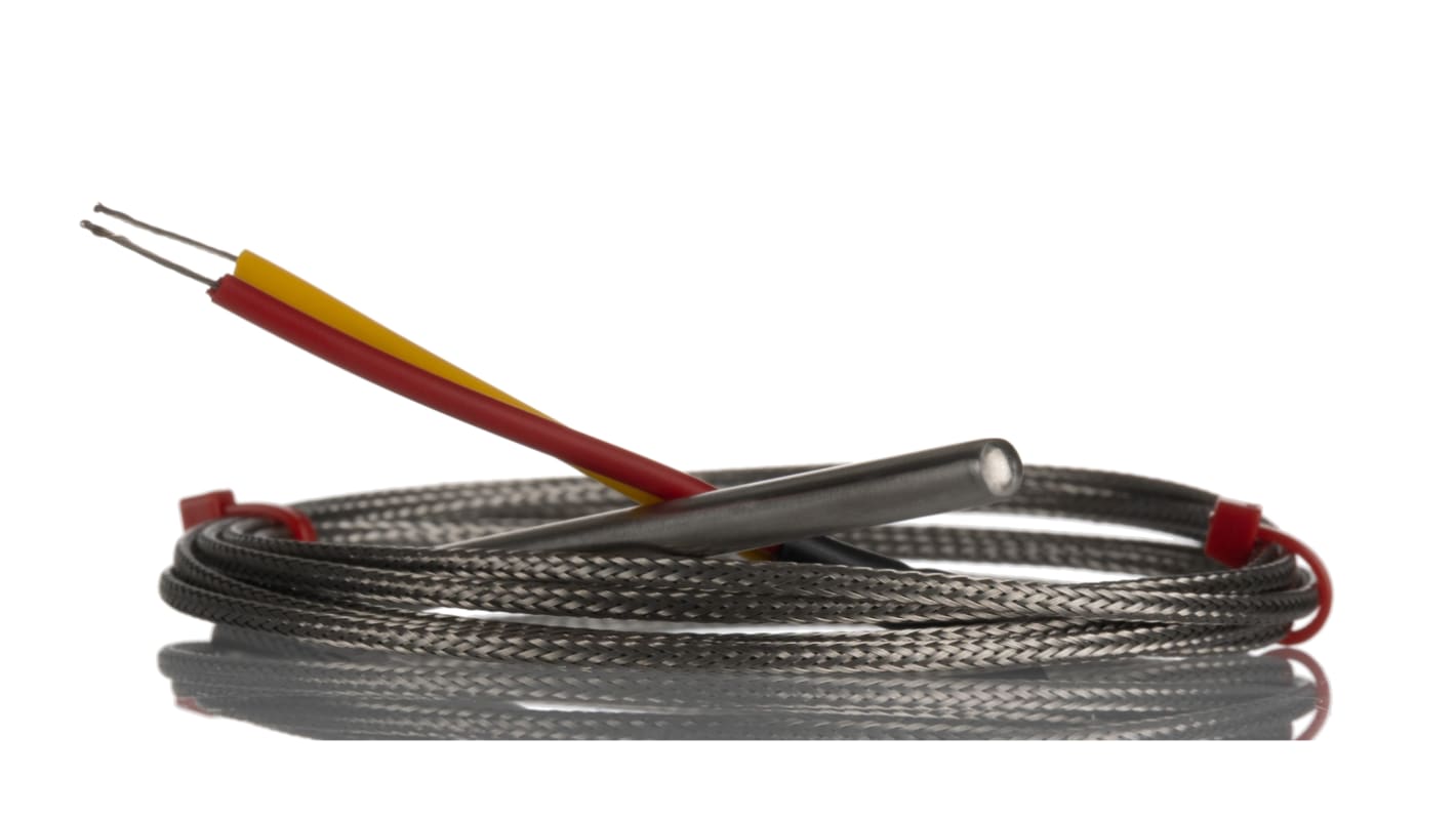 RS PRO Type K Grounded Thermocouple 75mm Length, 4.76mm Diameter, -60°C → +350°C