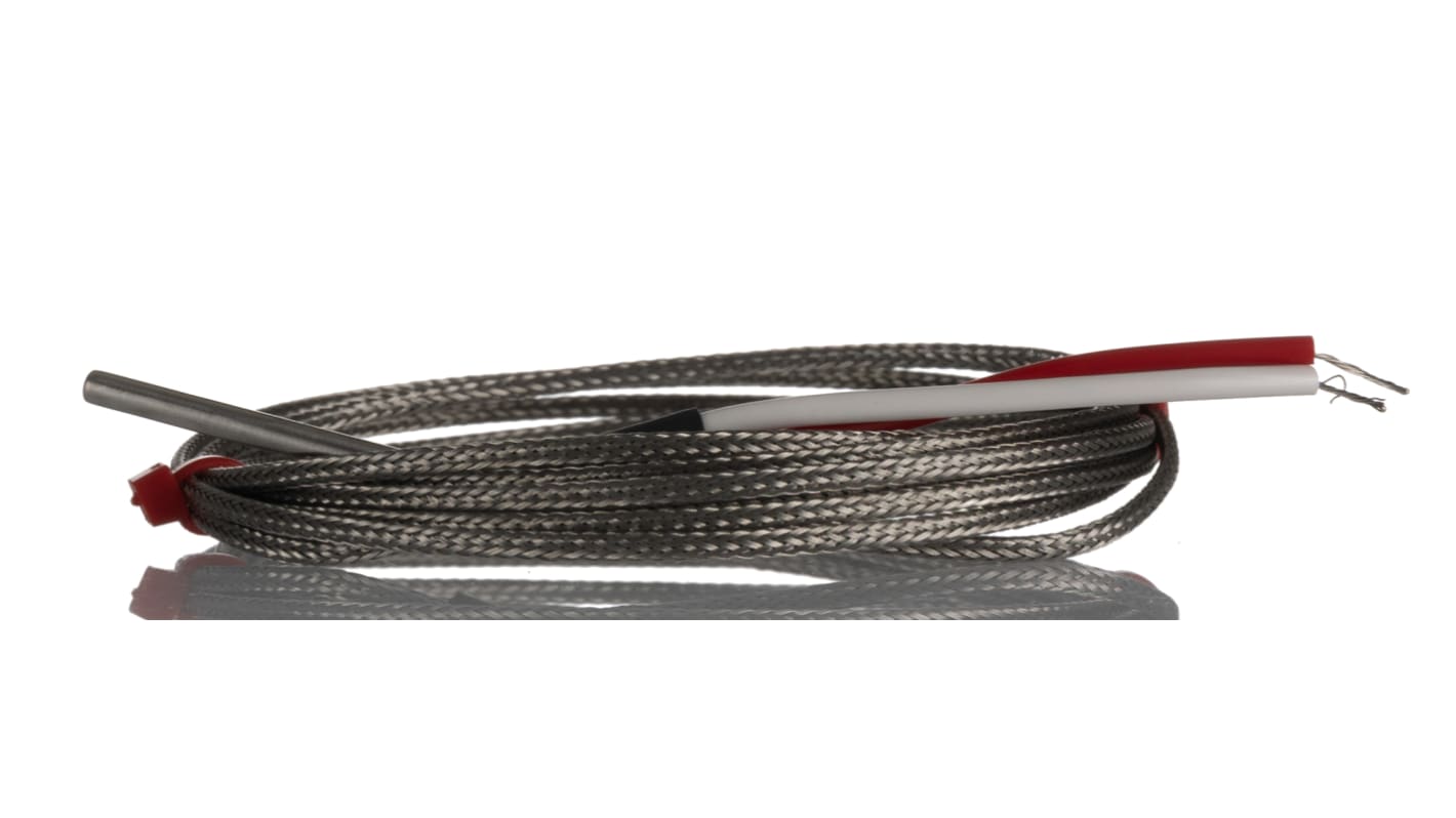 RS PRO Type K Grounded Thermocouple 40mm Length, 3.18mm Diameter, -60°C → +350°C
