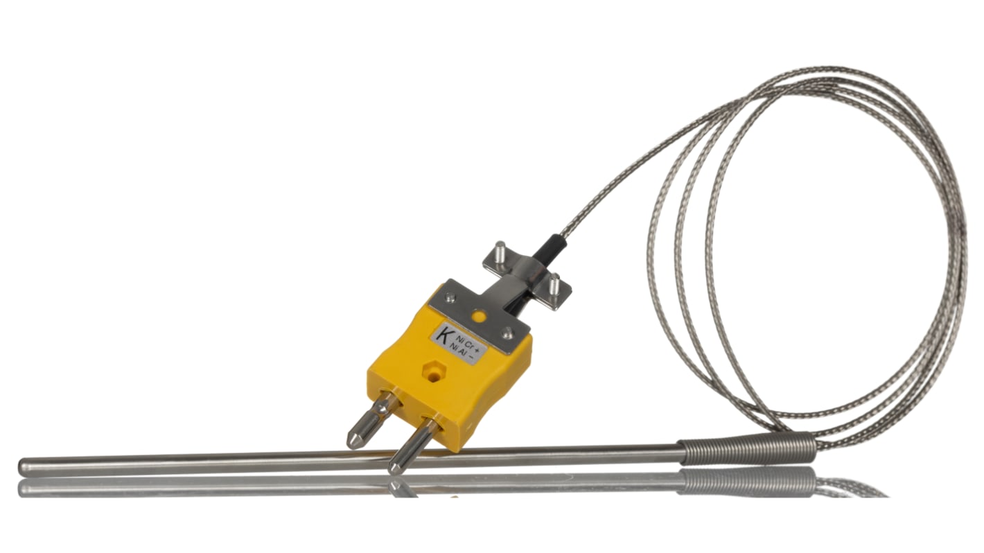 RS PRO Type K Heavy Duty Thermocouple 150mm Length, 4.5mm Diameter, -60°C → +350°C
