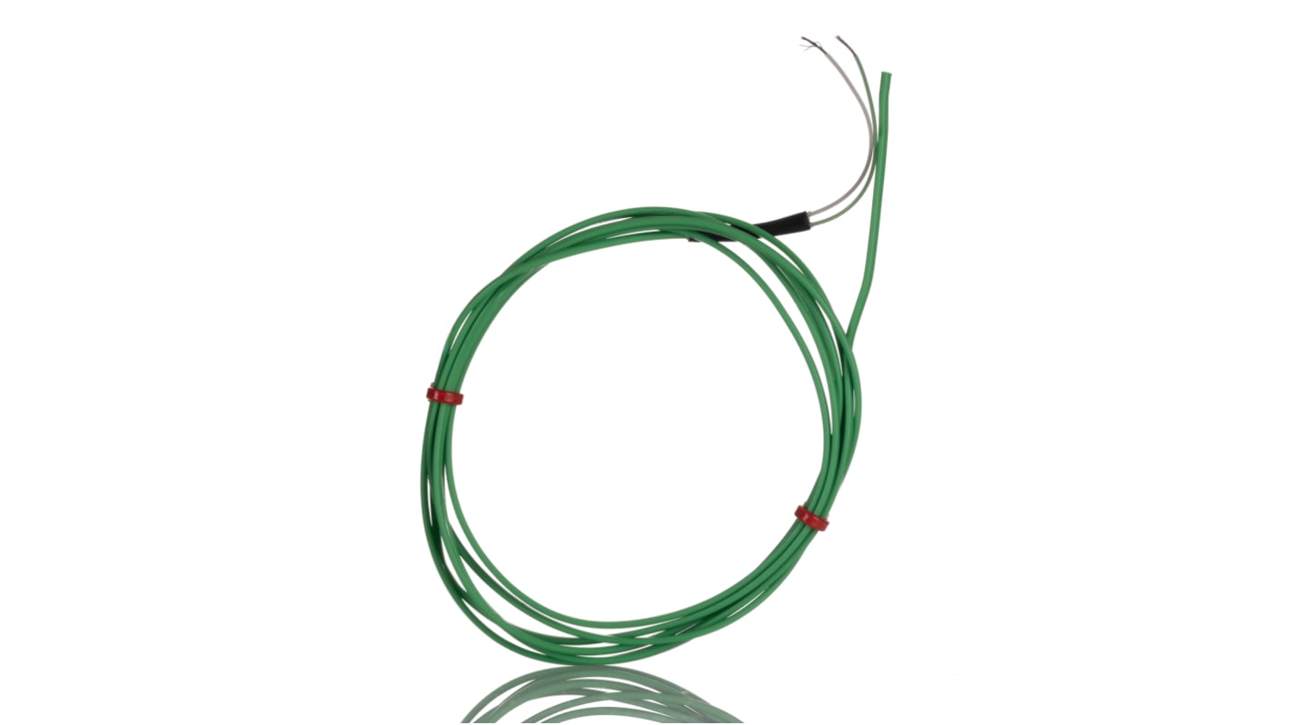 Termopar tipo K RS PRO, Ø sonda 7/0.2mm x 2m, temp. máx +260°C, cable de 2m, conexión Extremo de cable pelado
