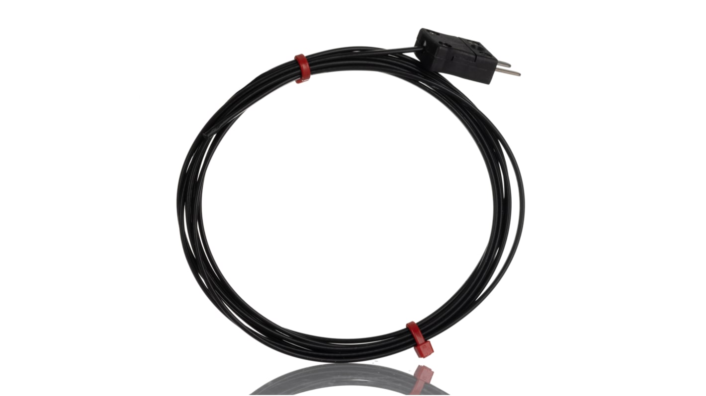 RS PRO Type J Hermetically Sealed Thermocouple 2m Length, 7/0.2mm Diameter, -75°C → +260°C