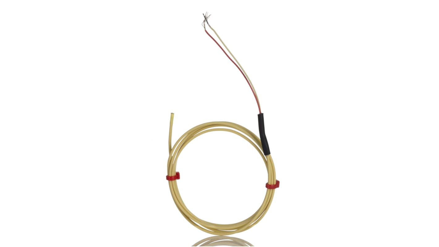 Termopar tipo K RS PRO, Ø sonda 7/0.2mm x 1m, temp. máx +260°C, cable de 1m, conexión Extremo de cable pelado