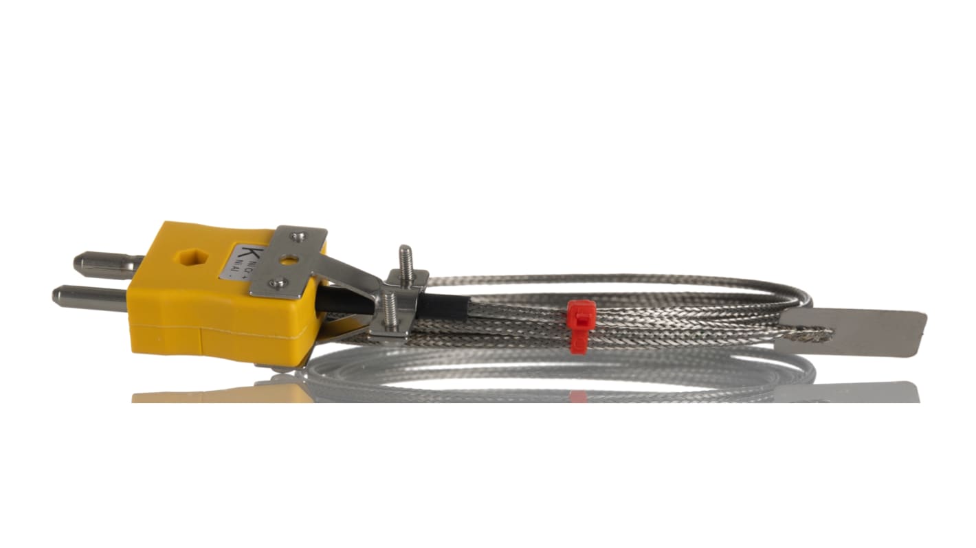 RS PRO Type K Leaf Thermocouple 2m Length, 13mm Diameter, -50°C → +350°C