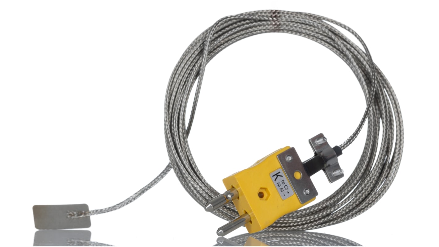 RS PRO Type K Leaf Thermocouple 5m Length, 13mm Diameter, -50°C → +350°C