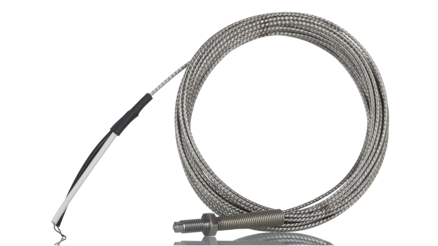 RS PRO Type K Nozzle Thermocouple 2m Length, M6 x 1mm Diameter, -60°C → +350°C